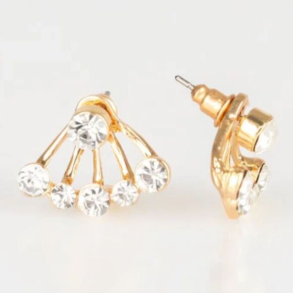 Jeweled Jubilee Gold Earrings (195) - Picture 2 of 3